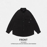 Mens Shirt Jacket Retro Fashion